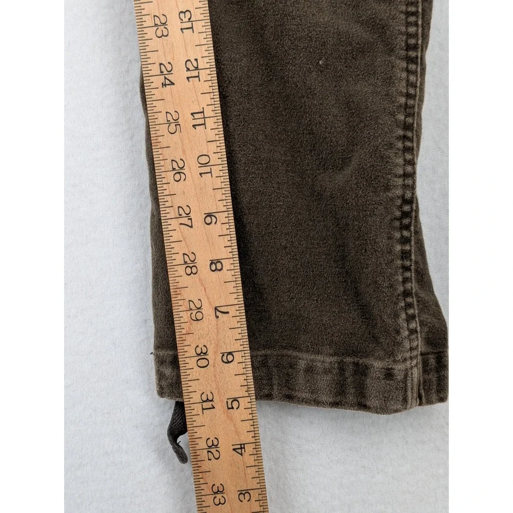 Banana Republic Traveler Cargo Pants 32L Brown Suede Feel Adjustable Utility